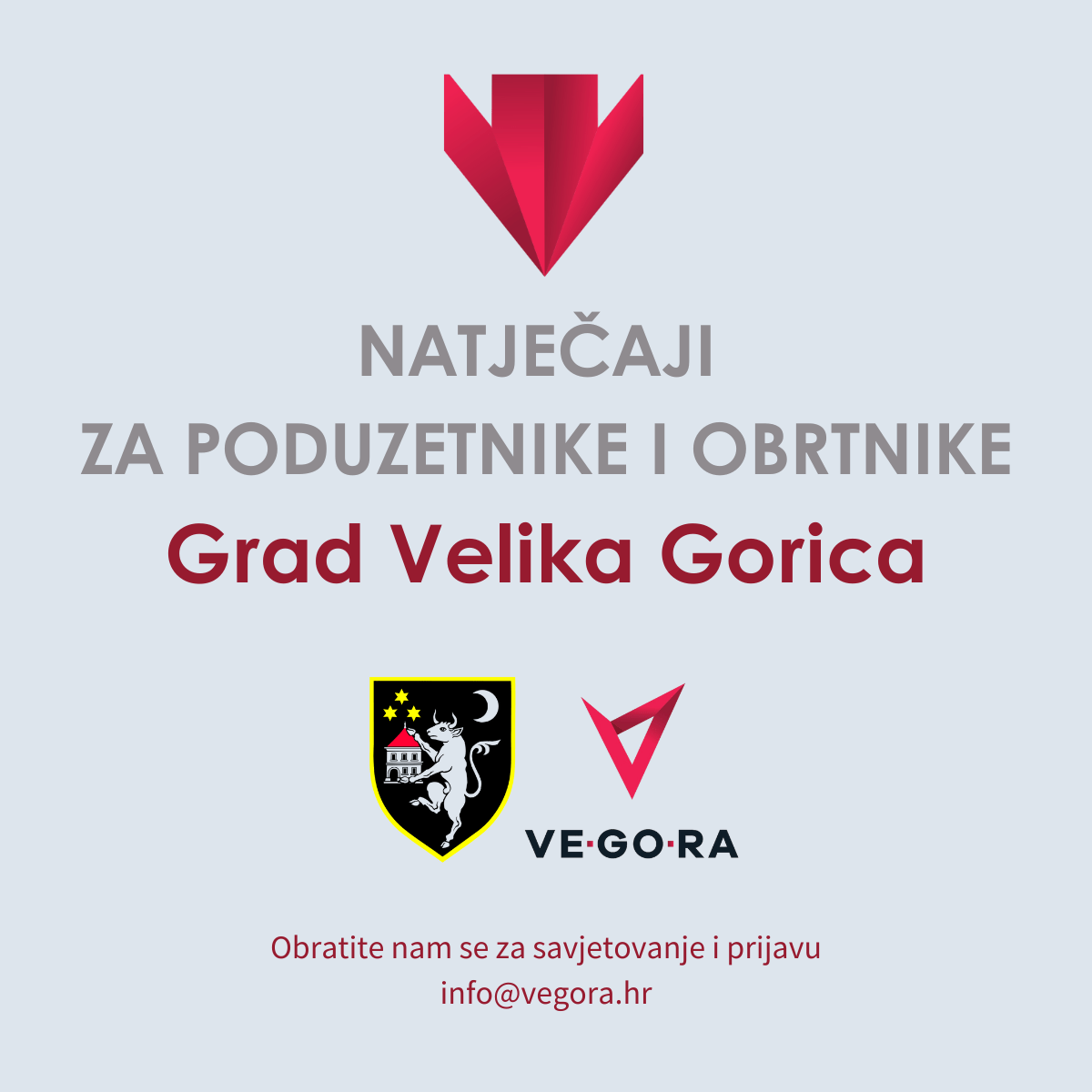 Natječaji za poduzetnike i obrtnike - Grad Velika Gorica - 2025