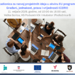Poziv na interaktivnu radionicu za razvoj projektnih ideja CERV programa
